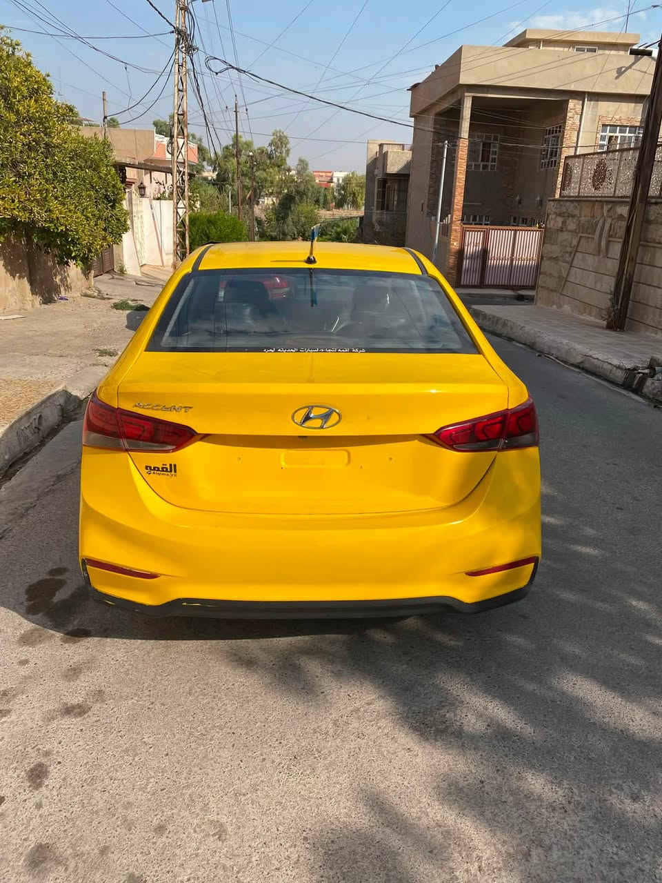 للبيع اكسنت ٢٠١٨ تكسي رقم نينوى كابون بانزين مكينة كير شرط. تبريد تدفئة كلو شغال شرط التحويل ضرر السيارة صندوق بجم كبس السعر ١٠٤ وبيها مجال 
***********
