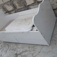 سرير اطفال • ابيض • مع خزانة