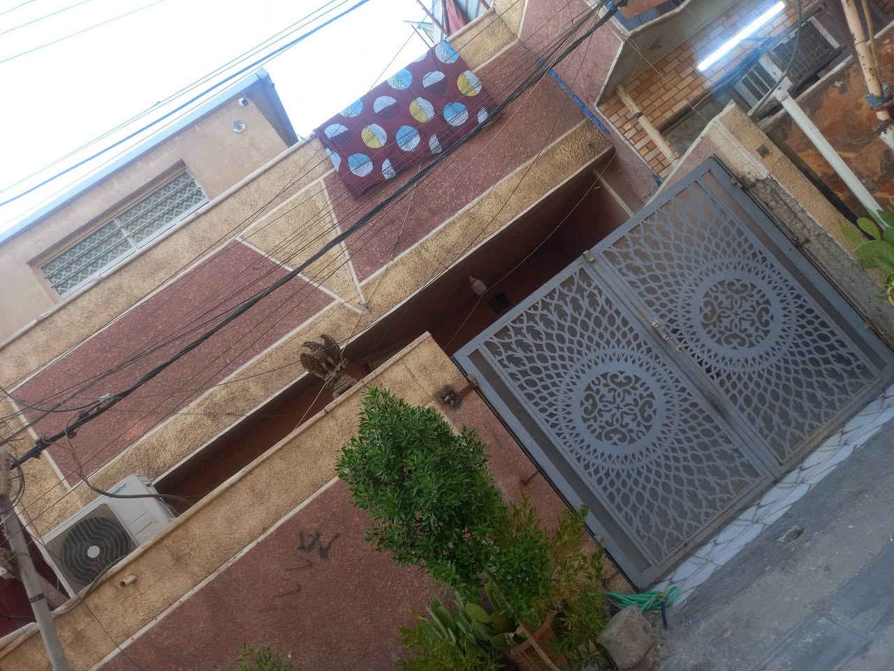 بيت للبيع الخطيب الزراعي شارع الحشد المساحه 110حمام خارجي استقبال مطبخ حولي منور غرفه حمام الطابق الثاني بيتونه وغرفتين السقف سندويج شغل شركه للإستفسار(*********** )
