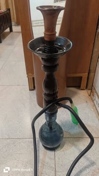 نركيله خشب صاج للبيع محتوياته ( بكار صاج / شيشه اصليه/ قمجي +مطاره/ شب...