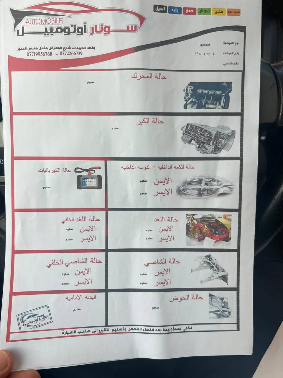 السلام عليكم لاندكروز ٢٠١٤ نظيفة جدا ماشية ١٨٧ السيارة جاهزة من كلشي مابيها نقص السيارة بيها سونار موضح كلشي مكان السيارة بغداد بيع او مراوس في سورنتو رقم الهاتف ***********   السعر ٣٥
