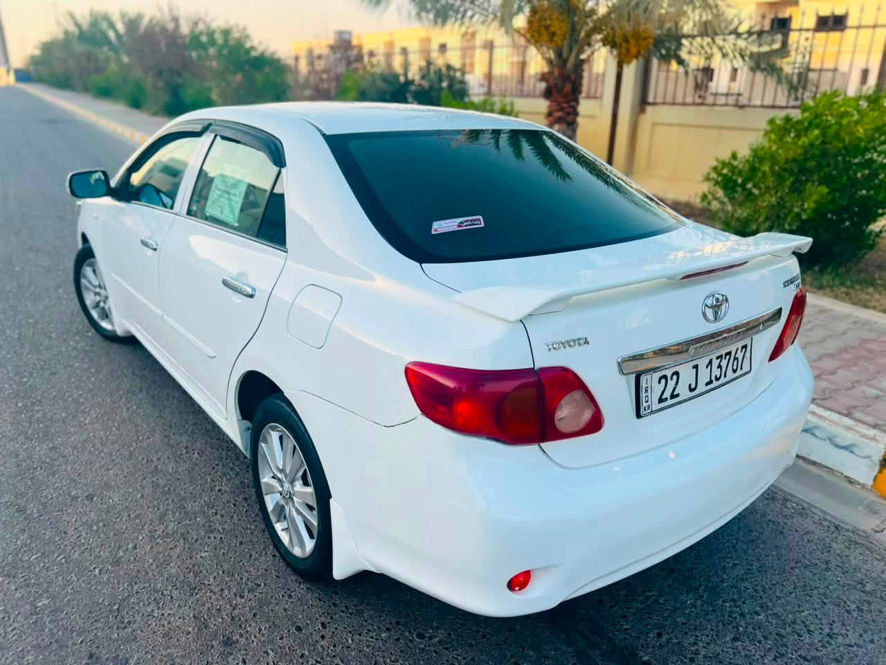 توياتا كورلا موديل 2009 لون ابيض
رقم أربيل دولي جديد شرط التحويل والغرامات 
السيارة محرك وكير شرط بدون اي عيب 
محرك 4 سلندر شرط لا تنقيص ولا تبخير 
كير شرط 
تبريد ثلج شرط 
صدر امامي وخلفي جديد 
تايرات جدد 
ويل كب 
اربع دسك 
اشاير بالمري
تحكم امري كهربائي 
رقم أربيل دولي جديد 
سنويه جديد 
هزه جديد 
السيارة بأسمنا 
السيارة بيها صبغ قطعتين ونص فقط والباقي كفاله شرط الفحص 
السيارة جديدة داخل وخارج وترايها زيرو شرط 
السيارة بسعر مناسب جدا 89 وبيها مجال للشراي 
العنوان صلاح الدين تكريت 
للتواصل ***********
