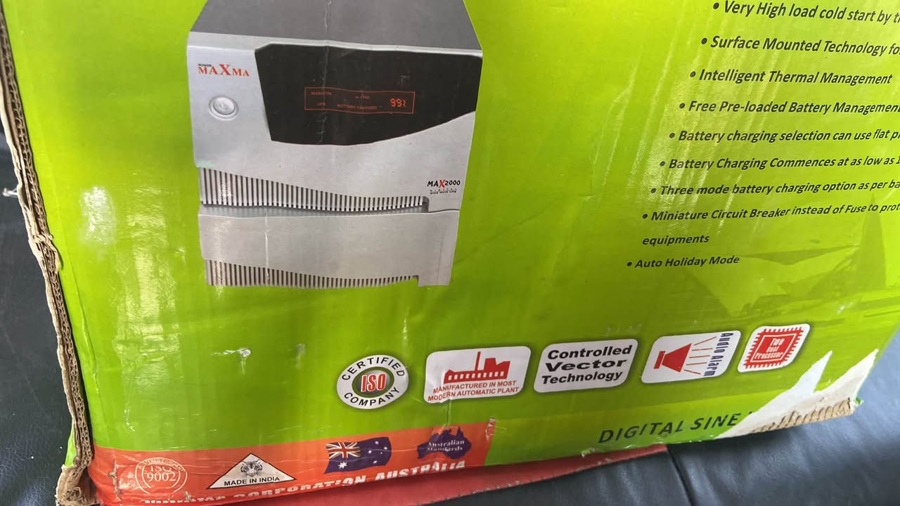 🔥 للبيع بسعر مميز جداً – فرصة ما تتكرر 🔥

⚡ UPS MAXMA MAX2000 Digital Sine ⚡

إذا تبحث عن جهاز يحافظ على استمرارية الكهرباء ويحمي أجهزتك وقت انقطاع التيار، هاي فرصتك 👌

🔋 MAXMA MAX2000
⚡ Digital Sine
🛡️ أنظمة حماية للأجهزة
🔄 تحويل تلقائي عند انقطاع الكهرباء
🔌 شحن للبطارية
🌡️ نظام إدارة حرارية ذكي
✅ مناسب للبيت، المكتب، المحل والأجهزة الإلكترونية حسب الحمل والبطارية.
💰 السعر فقط 400,000 دينار 
🔥 سعر خاص جداً وأقل من قيمة الجهاز بالسوق
👀 الجهاز موجود، والجاد يگدر يفحصه قبل الشراء.

📩 للمهتمين والجادين فقط: مراسلة خاص او الاتصال على الرقم ***********
⚠️ اللي يعرف قيمة الجهاز يعرف أن السعر فرصة.
