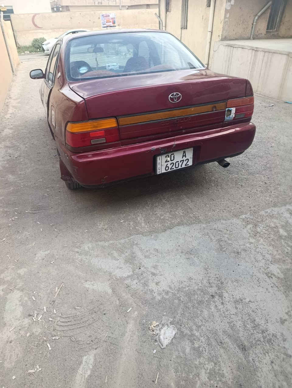 كورلا موديل 92 رقم ديالى
تبريد شغال 

هزه قبل 3اشهر والسنويه 7.2027

ثايرات نضيفه دواخل مثل ماتشوف بالصوره ومشتغله جديد من  نوزلات وبلاكات وتشحيم ودسكات وحتى ثلاجه مبدله جديد وباتري.جديد

يحتاجله ترتيبات بسيطه وصاحبه موجود 

السعر 50

مكاني ديالى . جلولاء
***********
