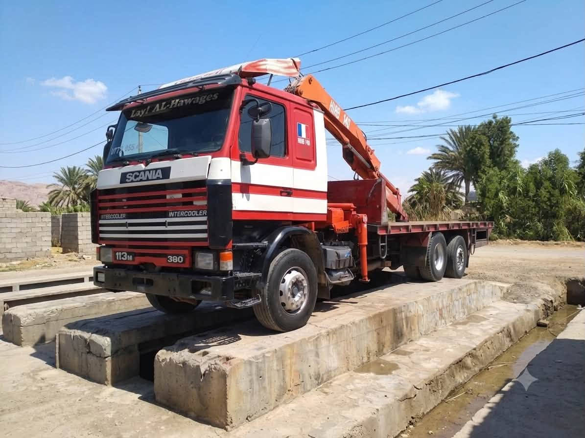 سكانيا موديل 91كرين 140هياب 6طن رقم اربيل جديد رقم ابو لمثلث الجديد سنوية جديدة هزة وبراد جديد سعر ع رقم  ‭***********‬
