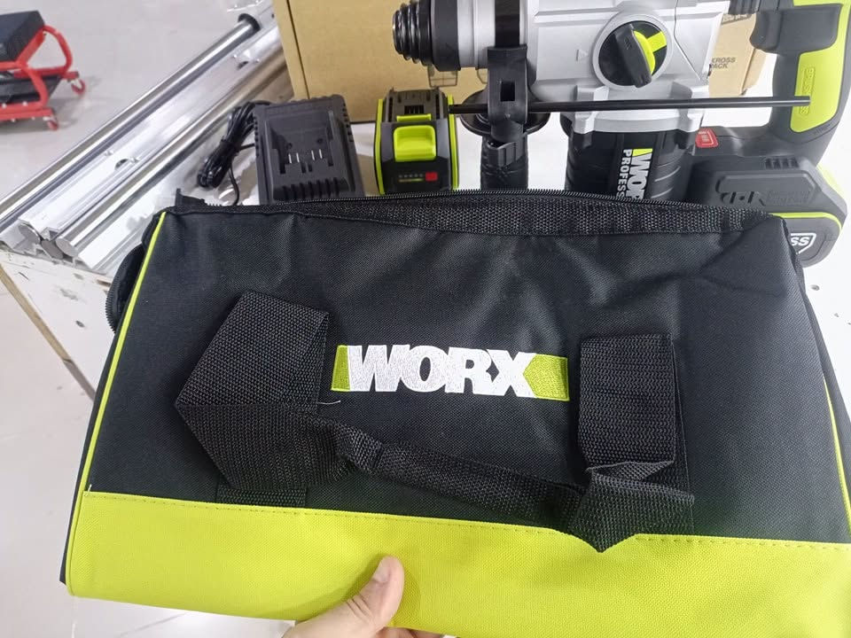 دريل همر • WORX اصلي • بطاريتين 4أمبير
