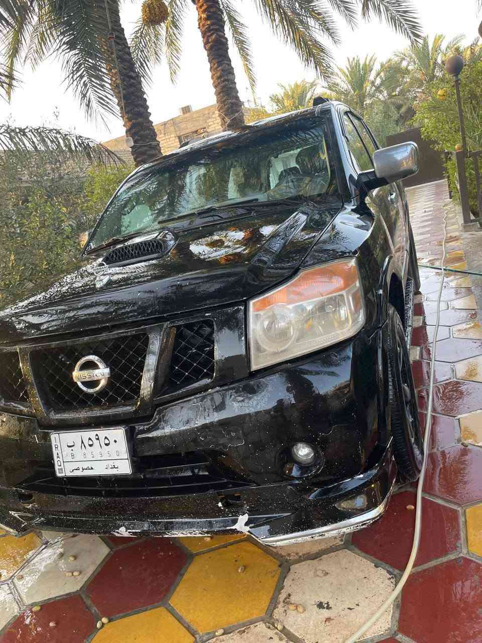 السلام عليكم
نيسان ارمادا موديل 2008

سيارة جديدة بيها نواقص قليلة 
صبغ حزام جمالية 
التبريد فقط الصوندة طاكة مالتة 
كير مكينة جديد
حدايدة جديدة
تايرات نضيفة
ترايها ناعم 
سيارة حلوة وخير من الله 
للبيع  السعر 95 وبيها مجال قليل
للتواصل ***********
واسط العزيزيه
