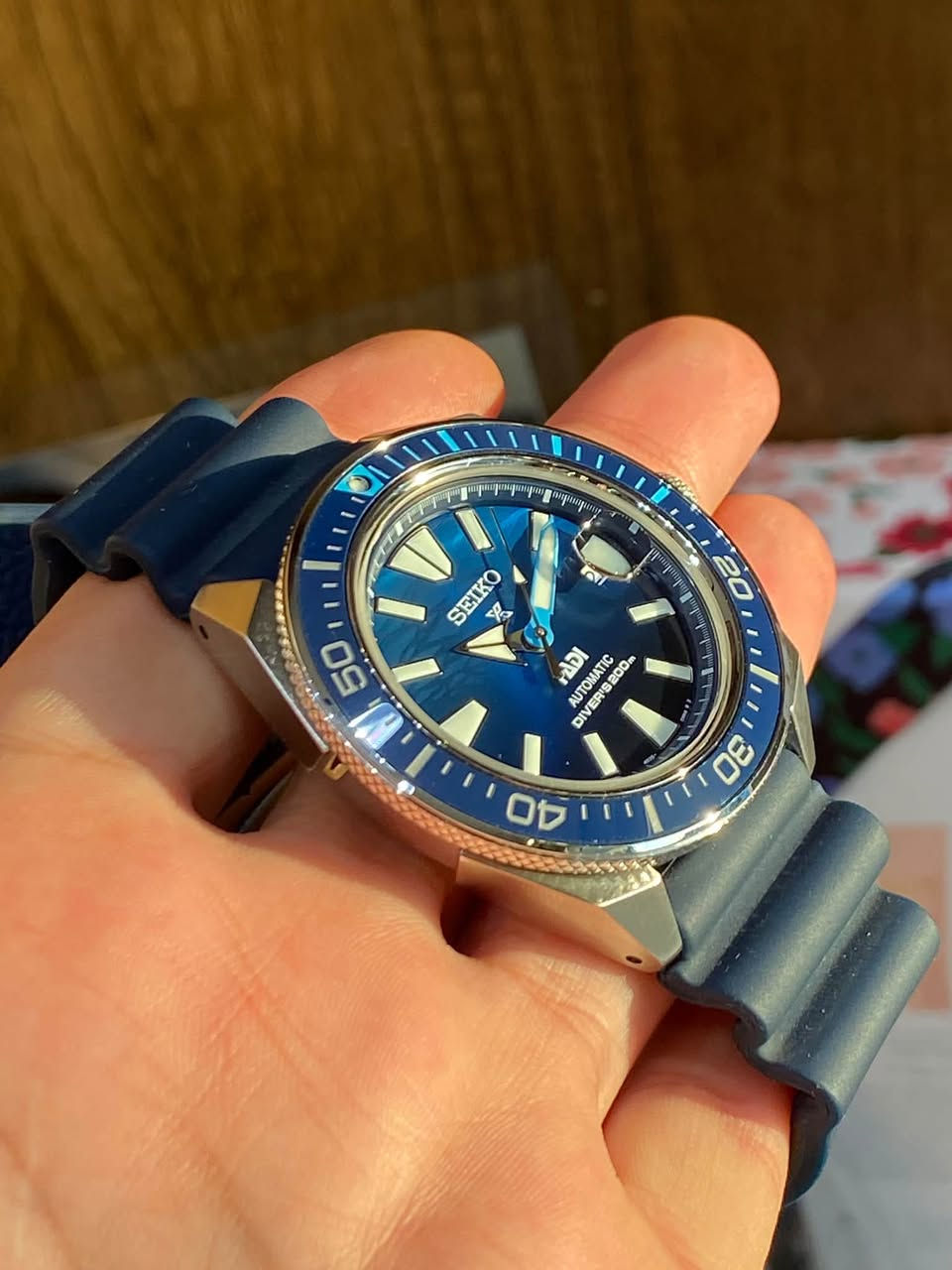 Seiko Prospex 

PADI Diver
متوفر وكالة ضمان سنة 

قطر 43.8

اوتوماتيك 

احتياطي الطاقة 41 ساعة 

23 حجر 

مقاوم للماء 200 متر 

قفل بحري 

طوق دوار 

لامينوس بالكامل 

توجد خدمة توصيل 

***********
