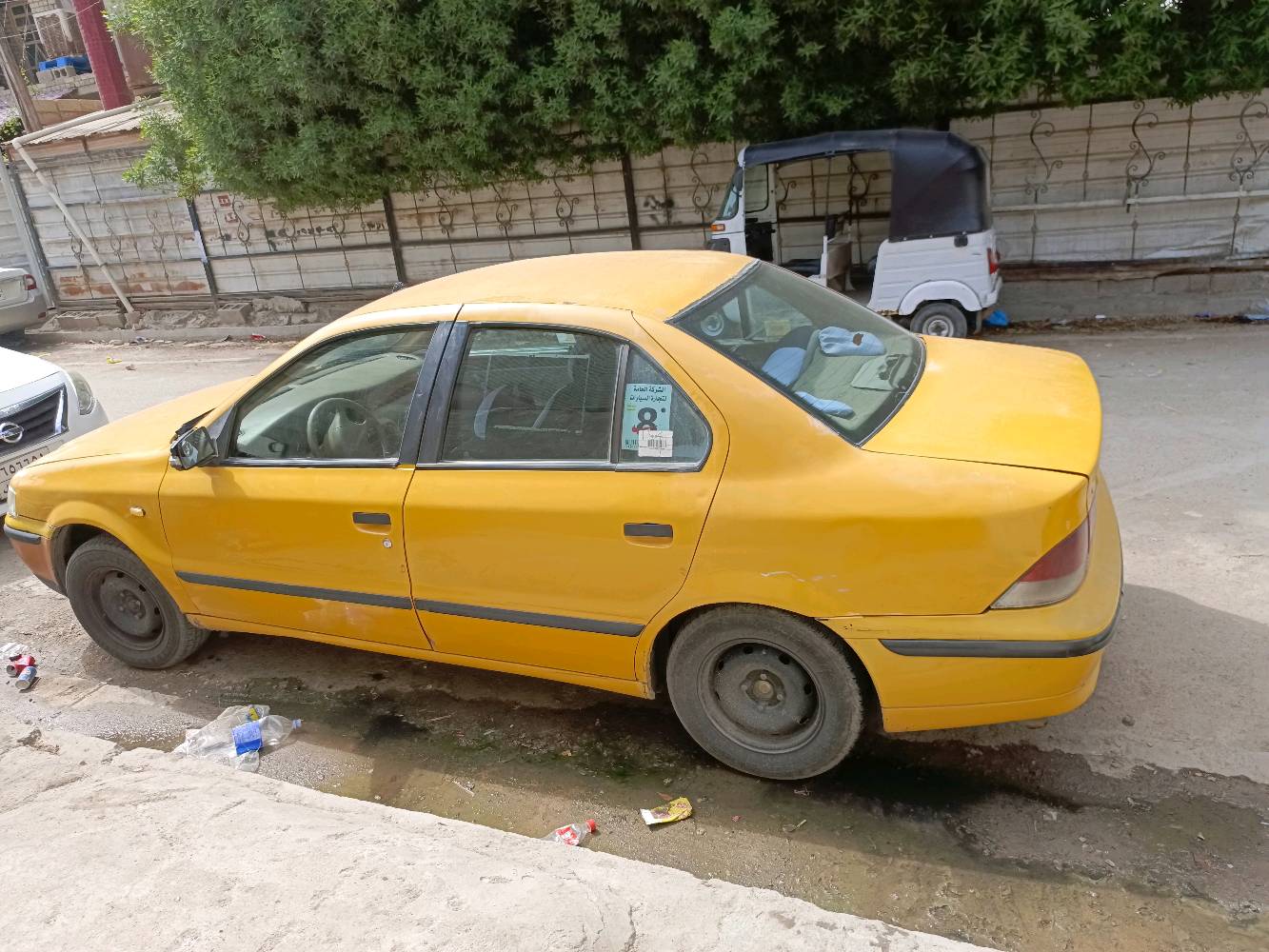 سمند ٢٠١٢ بحالة ممتازة حدادة صدر جديد تخم تايرات كومهو ياباني تبريد ماشاء الله حماوة ربع واقل طخة بسيطة من الچاملغ الايمن سنوية ٢٠٢٧  وخير من الله والسعر ٣٢ ورقة تحويل مباشر سنوية باسمي اسكن بغداد