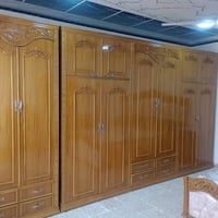 غرفة نوم • خشب عراقي • قنصور ٦ أبواب