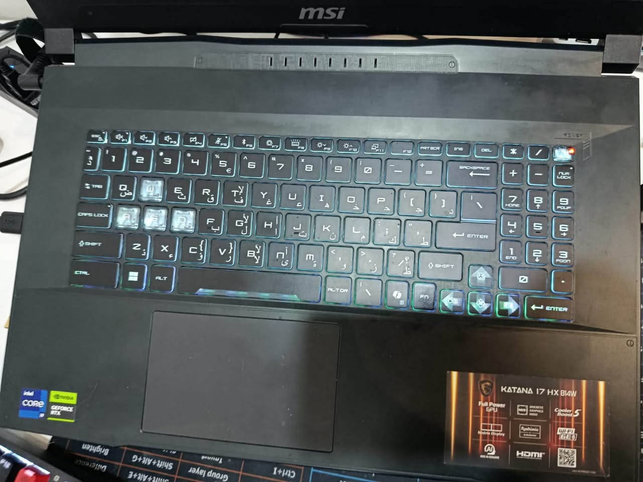 السلام عليكم
للبيع لابتوب MSI Katana 17 HX موديل B14WGK
 استخدام شخصي نظيف جدا
‎المواصفات: 
Cou: Intel Core i9-14900HX (24 نواة)
Gou: NVIDIA RTX 5070 8GB GDDR7
 Screen: 17.3 QHD 2560×1440 240Hz 
Ram: 32GB DDR5 (جانت 16 وطورتها بنفسي تتحمل لحد 64)
 Storage: 1TB NVMe PCIe Gen4 SSD 
Wi-Fi 6E

Bluetooth 5.3 

يجي وياه:
 الشاحنه الاصليه 240 واط
جنطه هديه
 و الكارتونه الاصليه
المكان: النجف كوفه
متواجد واتساب رقمي: 
***********
