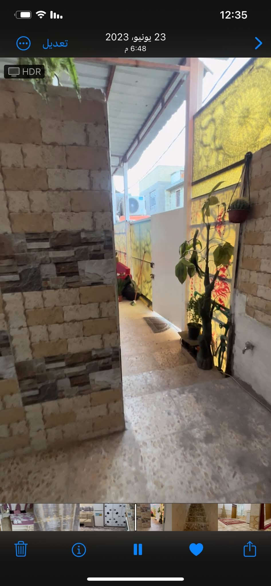 بيت طابقين للبيع
المساحة الكلية 150 متر 
البناء 100
الكراج 50
4 غرف 
3 حمامات
مطبخ 
 {العنوان شارع ابو الدهن } 
***********

نص مكتوب في الصور:
- 12:33 23 يونيو، 2023 6:48 م تعديل
- 12:34
- تعديل
- 23 يونيو، 2023
- 6:48 م
- 12:34 23 يونيو، 2023 6:48 م تعديل
- 12:35 تعديل 23 يونيو، 2023 6:48 م