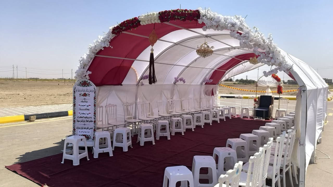 ✨ تجهيزات البدري  لكافة المناسبات والأفراح ✨
نوفر لكم كل ما تحتاجونه لإنجاح مناسباتكم بأفضل الأسعار وأجمل التصاميم:

🔹 إيجار كراسي ملكية فخمة

🔹 خيم ومجالس للمناسبات والمهر

🔹 تجهيز حفلات الزفاف والخطوبة والتخرج

🔹 ديكورات وترتيبات أنيقة تناسب جميع الأذواق

مع تجهيزات البدري  نضمن لكم الجودة، الأناقة، والخدمة المميزة لجعل مناسبتكم ذكرى لا تُنسى.

📞 للحجز والاستفسار تواصلوا معنا، وخلّوا فرحتكم علينا.   ***********
