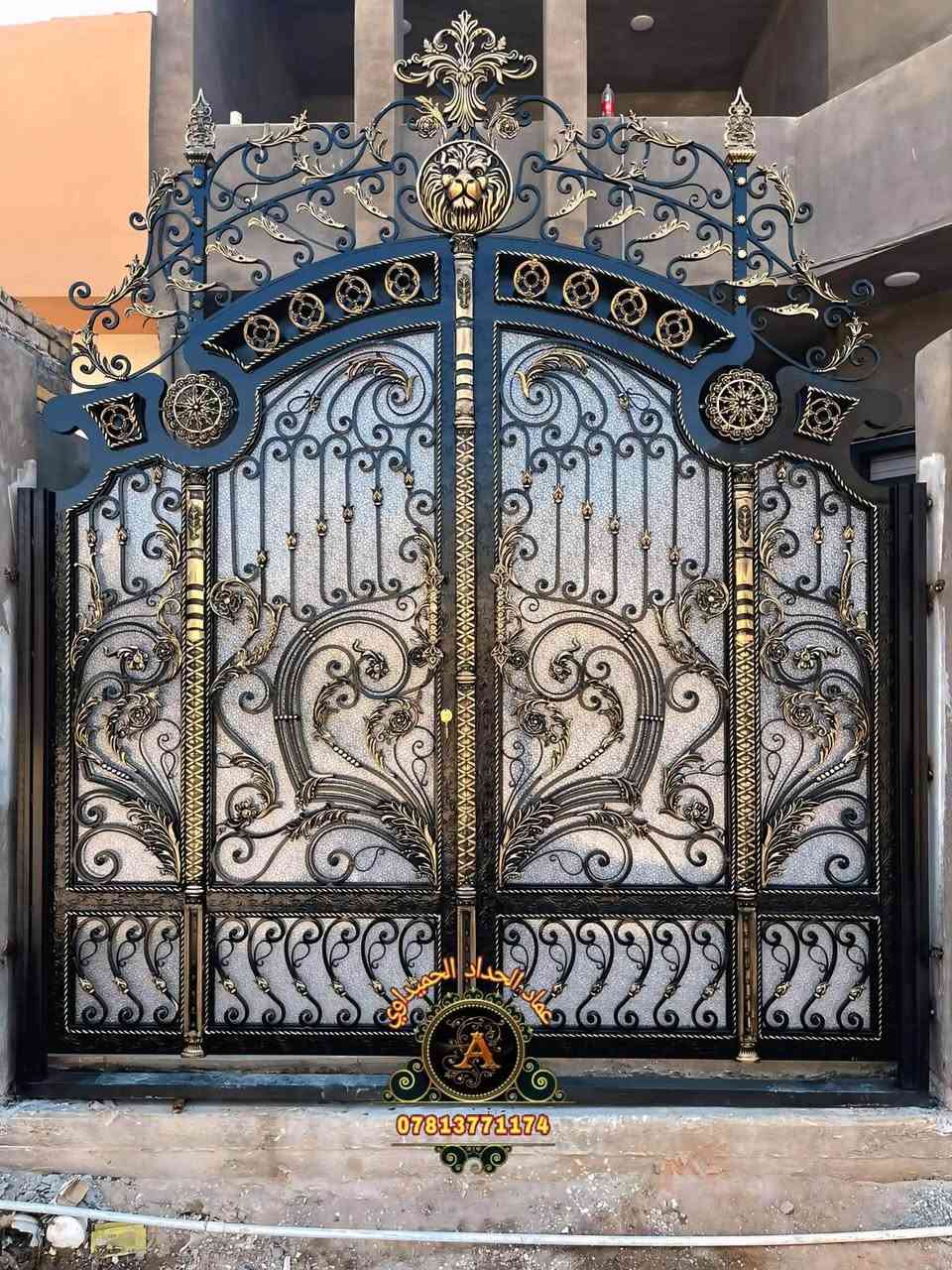 أبواب خارجية • فاخرة • حديد صناعي