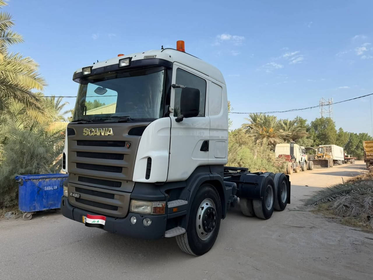 لبيع سكانيه موديل 2007 
مكينه 6 اربع خطوط كير 900 3×3 مجموعه ورده كرسي عالي بلادي 24 
رقم بصره بموديلها هزه و سنويه جديده بسمي تحويل مباشر مربوطه قلاب دنكيرين شعار عربانه بيها 
 السعر 320$ 
العنوان النجف 
لستفسار الاتصال ***********
