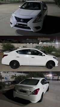 نيسان صني 2024 هندي بليته زركه شباك جديد كفاله، بيها فقط 3 رصعات الباق...