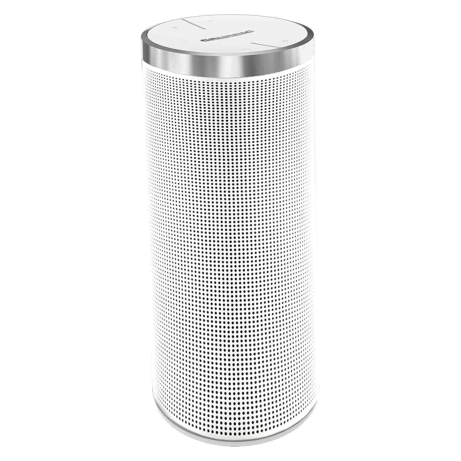 ماركة المانية

نص مكتوب في الصور:
- GRUNDIG FineArts MR 2000 Wireless Network Speaker صوت نقي .. في كل مكان تصميم أنيق .. أداء مميز وتقنيات حديثة Aus gutem Grund. GRUNDIG Wi-Fi اتصال لاسلكي بالشبكة Bluetooth تشغيل سهل من أي جهاز Spotify Spotify Connect دعم Multiroom يمكن ربط عدة سماعات معاً AUX 3.5mm مدخل صوت إضافي 4000mAh بظارية مدمجة حتى 4 ساعات تشغيل 20W RMS قوة صوت عالية الجودة