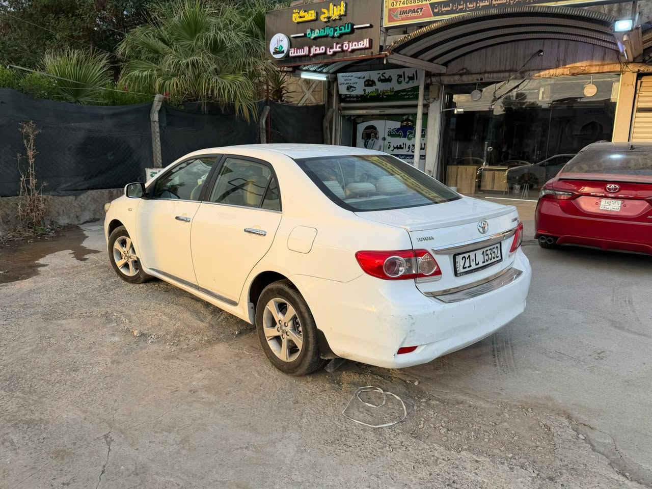 كورلا 2013 خليجي 
رقم سليمانية سنوية نافذة صارلها يومين كابون ماشتر شرعي بالموصل 
محرك 1800 شرط مامفتوح وشرط مابي شي
كير اوتووماتيك جامات كهرب تبريد شغال 
شاشة وكاميرا 
السيارة بيها شبر صبغ بالب فقط والباقي شرط 
السعر 128 وبيها مجال
 ⛽  العنوان الموصل شارع بغداد مقابل جامع الاغوات مكتب المدين🌏 
🛑  اوقات العمل🕰️ من الساعه التاسعه صباحا الى الساعه العاشره ليلا🛑
🛑بلتلفون قفل ماكو تعال ودفع سعر اليعجبك 🛑 

🔴 غير متواجد على الفيس والماسنجر 

العنوان موصل جديدة شارع بغداد مكتب المدين
 
الاتصال ع الارقام 
***********
***********
