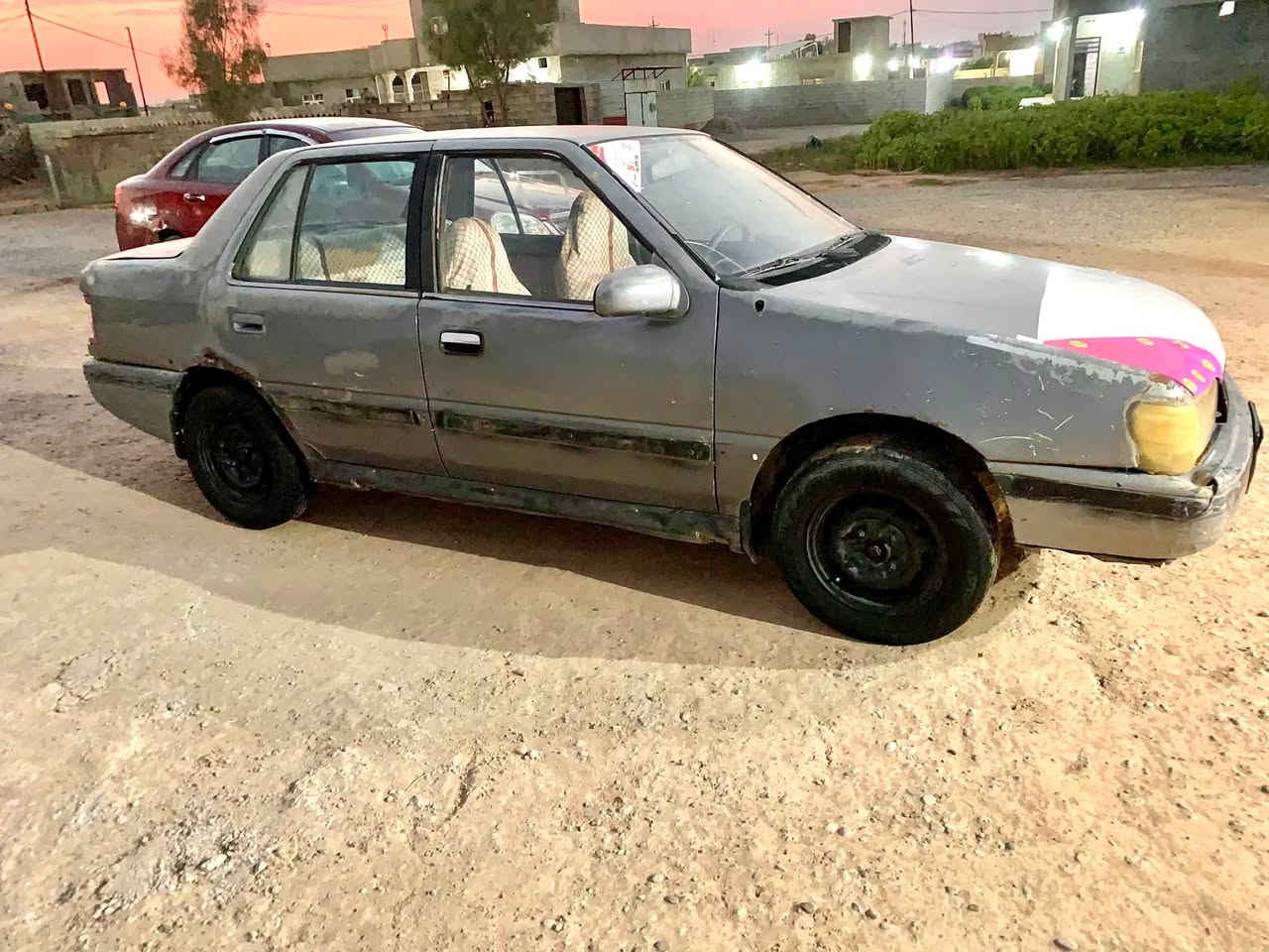 السلام عليكم
للبيع والمراوس هوانداي  أكسيل موديل 91 بطاقة بانزين  سنويه شرط التحويل السعر 17 وبيها مجال شوي 

اتصل ***********
