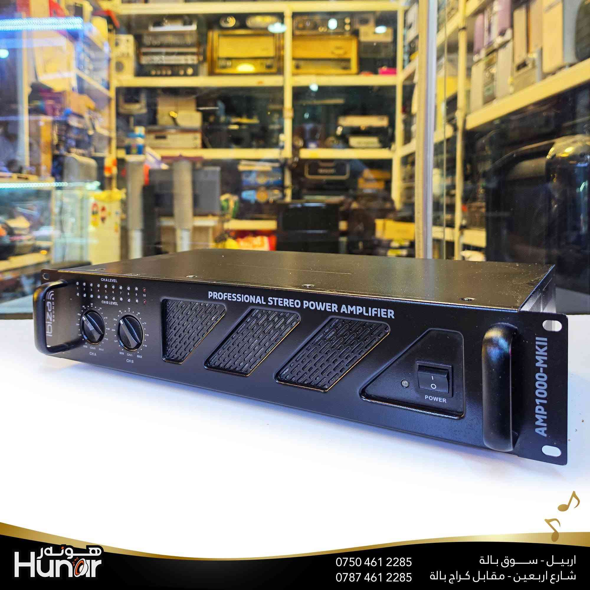 ibiza  Sound PROFFISIONAL STERIO POWER AMPLIFIER
( کوردی • عربي )

🟢توصيل موجود الي جميع المحافضات
🟡گەياندن هەیە بۆ هەموو شوێنێک

🟠مــعـرض هــونـەر
🔸للـصوتــیات(امبلیفایر• سماعة• رادیو• انتیك• مایكروفون)
🔸عــنـوان• اربیل سوق بالة • شارع اربعین
🔸مـوبایـل• ***********
                   ***********

🔵پـێـشانـگای هــونـەر
🔹بۆ ئامێری دەنگی و کارەبایی(ئیمپلیفایر• سەماعە• ڕادیۆ• مایکرۆفۆن)
🔹ناونیـشان• هەولیر • بازاری لەنگەی ٤۰م
🔹مـــۆبـایـل• 
***********
***********

•••••••••••••••••••••••••••••••••••••••••••••••••••
#iraq #kurdistan #duhok #zaxo #hawler #karbala #slemani #erbil #baghdad #kurd #kurdish #akre  #karkuk #kuwait #najaf
#amplifier #audio #subwoofer #sound #music #audiophile #bass #stereo #amplifiers #speaker #soundsystem #speakers
#اربيل #العراق #بغداد

نص مكتوب في الصور:
- Hunor
- ***********
- ***********
- اربيل - سوق بالة
- شارع اربعين - مقابل كراج بالة
- هونر Hunar *********** *********** اربيل - سوق بالة شارع اربعين - مقابل كراج بالة
- هونر
- Hunar
- Hunor *********** *********** اربيل - سوق بالة شارع اربعين - مقابل كراج بالة
- هونر HUnar