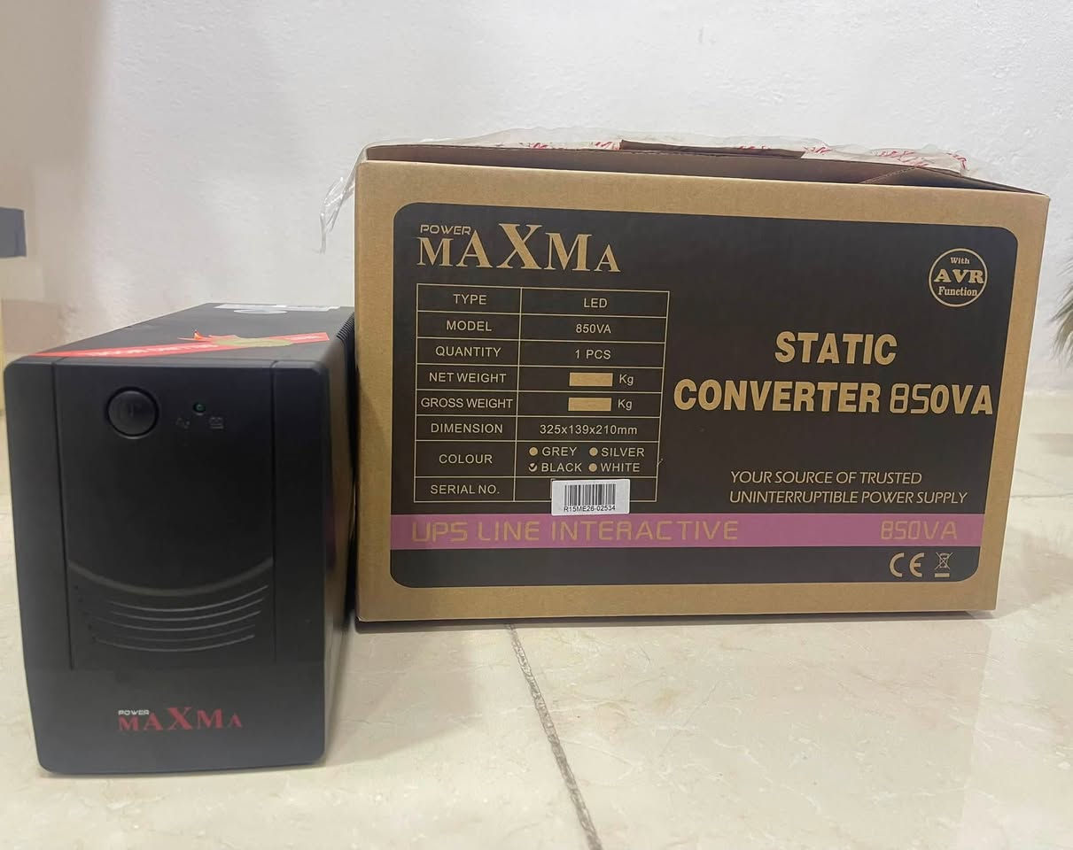 UPS 850va/510w
جديد بل كارتون مستعمل كم يوم ورقة ضمان موجوده 
مكاني دهوك سعره 35 الف قفل 
***********
