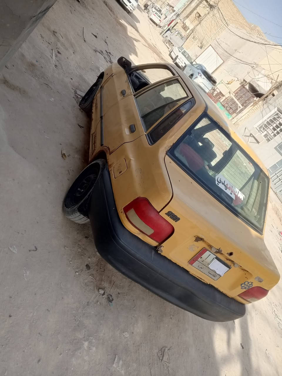 سايبه للبيع سياره شغاله 
صاحبه بل دوانيه ماواصله ابيع عل اهل وضع هاذه العنوان نجف سياره جاهزه سعر ب6 ورقات ونص ***********
