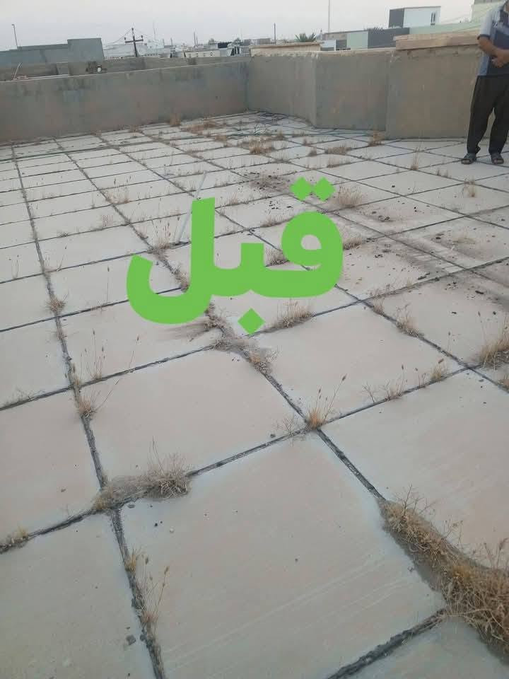 سلام عليكم شغلنه اليوم عاد ماستك شغل نضيف مرتب تبديل ماستك غديم حتى تكدر تحافض عل صطحك من تسريب الماء وجميع محافضات العراق متواجدين عل واتساب وبيك خير ودلل وتوفيق من الله    *********** ***********

نص مكتوب في الصور:
- قبل