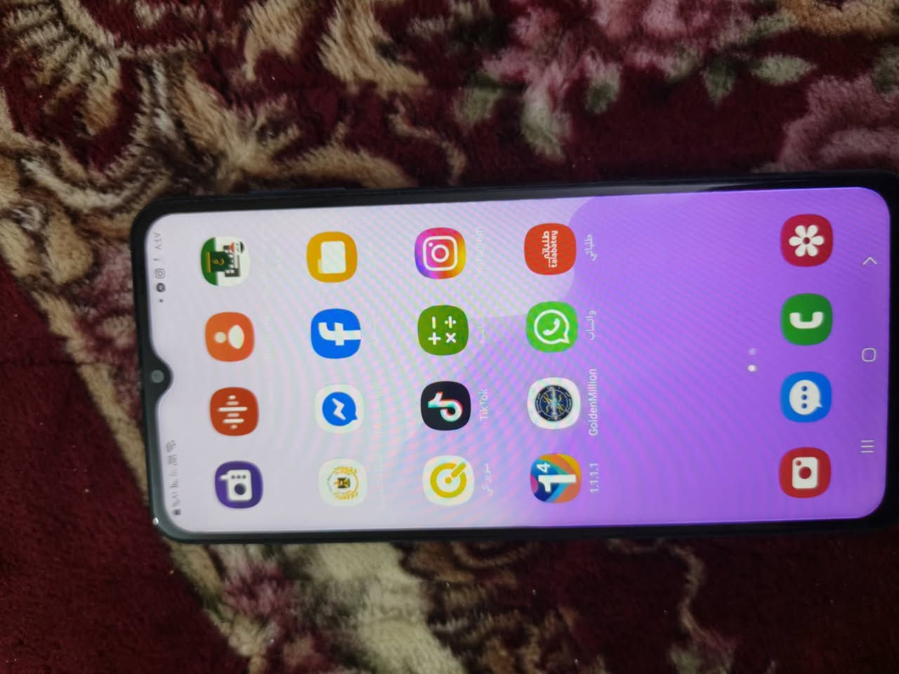 Galaxy A12 جهاز نضيف كلش وكلشي شغال بي ب 65 وبي مجال  ***********
