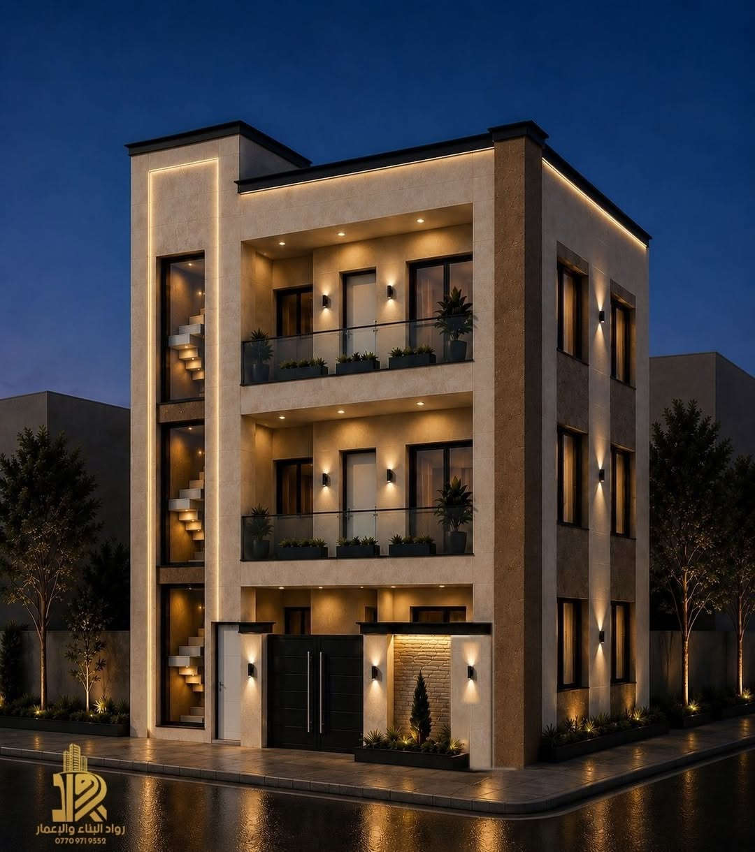 ١٠٠م • ٣ وحدات • تصميم وتنفيذ
