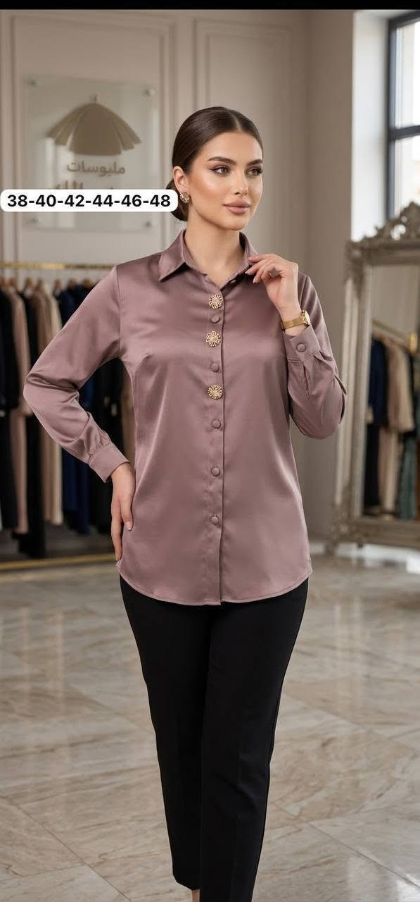 سعر الدرزن 120 ألف 🌹 
قميص زارا ستن نسائي🇹🇷
قياسات 38-40-42-44-46-48
متوفر توصيل لكل المحافظات

نص مكتوب في الصور:
- 38-40-42-44-46-48
- - فرع الأزياء الراقي -
