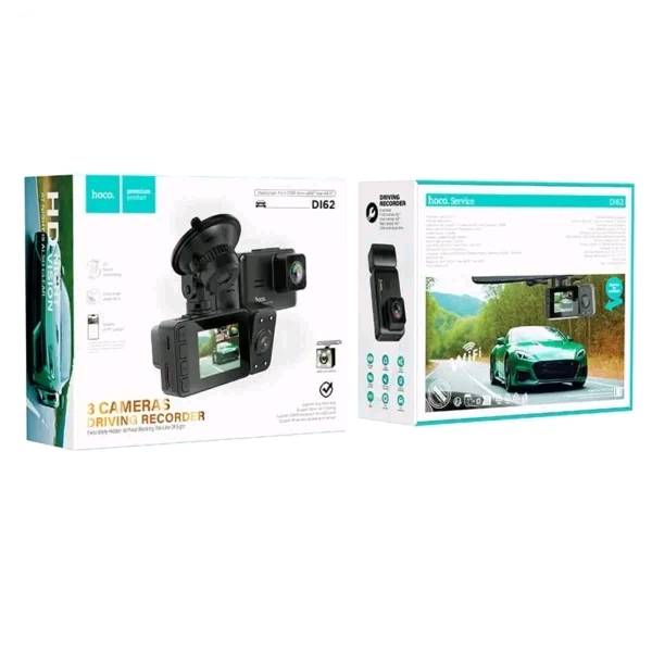 Hoco DI62 Warrior – داش كام ثلاثية الكاميرات مع Wi-Fi

مسجل سيارات Hoco DI62 مزود بثلاث كاميرات لتوفير رؤية شاملة أثناء القيادة، مع شاشة مدمجة بحجم 2 بوصة ودعم الاتصال عبر Wi-Fi، ليكون مناسبًا لتسجيل الطريق ومتابعة ما يحدث داخل السيارة وخلفها.

المواصفات: 

🎥 عدد الكاميرات: 3 كاميرات
📷 الكاميرا الأمامية: دقة 1280×720
📷 الكاميرا الخلفية: دقة 480p 
📷 الكاميرا الداخلية: دقة 480p
👁️ زاوية الرؤية: 145°
🖥️ الشاشة: 2 بوصة
📶 الاتصال: Wi-Fi
💾 بطاقة الذاكرة: يدعم حتى 128GB
🔄 التسجيل: تسجيل حلقي Loop Recording
🅿️ وضع المراقبة: Parking Monitor
⏪ كاميرا خلفية: عرض الصورة عند الرجوع للخلف
🎞️ التصوير: Slow Motion
🔋 البطارية: 150mAh
⚙️ المعالج: Jianrong 3291
📸 المستشعرات: GC1084 + GC309 + GCV09
📏 الأبعاد: 100 × 48.5 × 37mm
⚖️ الوزن: 63g

المميزات:

تسجيل أمامي وخلفي وداخلي في الوقت نفسه.
زاوية تصوير واسعة لتغطية أكبر للطريق.
إمكانية الاتصال بالهاتف عبر Wi-Fi.
دعم التسجيل الحلقي لتسجيل المقاطع بشكل مستمر.
وضع مراقبة السيارة أثناء الوقوف.
شاشة مدمجة لمتابعة التسجيلات والإعدادات.
دعم عرض الكاميرا الخلفية عند الرجوع للخلف.
 السعر 40 الف شامل اجور التوصيل  
للطلب او الاستفسار ***********