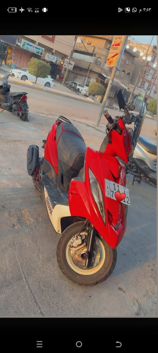 يا الله
السلام عليكم دراجه gtr احمر للبيع رقم بغداد انكليزي الجديد هزه جديده باسمي السنويه تحويل مباشر دراجه احلى من الصور لايت زنون لدات زنون  بيها تزويدات بسيطه بيها شلعه ومعدل يشگن الگع وبالعافيه على اليشتريها رايدهه بواحد وبيه مجال***********موجود وتساب

نص مكتوب في الصور:
- ٢ of ٧ Amjad Aljubory ١٨ سبتمبر، الساعة ٦:٢٢ م