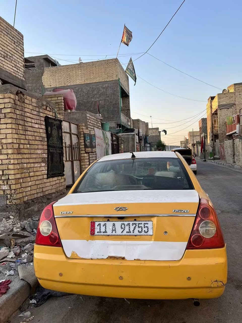 شيري A5 • مكينة كورلا 1800 • رقم بغداد مصفره