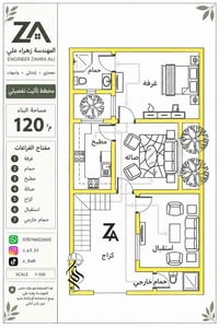 ١٢٠م • تصميم معماري • تأثيث تفصيلي