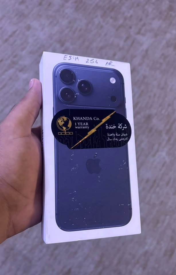 آيفون ١٧ برو ماكس • ٢٥٦ • بطارية ١٠٠٪