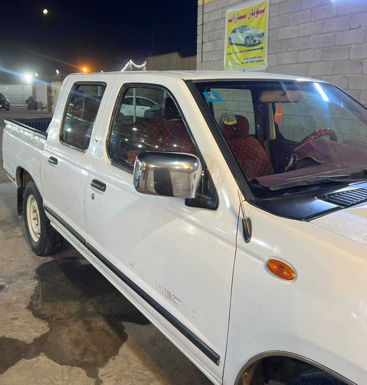 بيكم نيسان 
موديل ٢٠٠٧
ماشية ٢٤٠ الف 
تبريد وتدفئة شغال 
گير ومكينه شرط ما مفتوح 
مصبوغة صبغ عام  للجماليه 
ضربة بالباب الخلفي والجاملغ الخلفي الي خلف السايق 
نضيفه جدا وبسعر 105 وبي مجال بسيط 
اي استفسار رقم  ***********
مكلف بالنشر 🖐️
