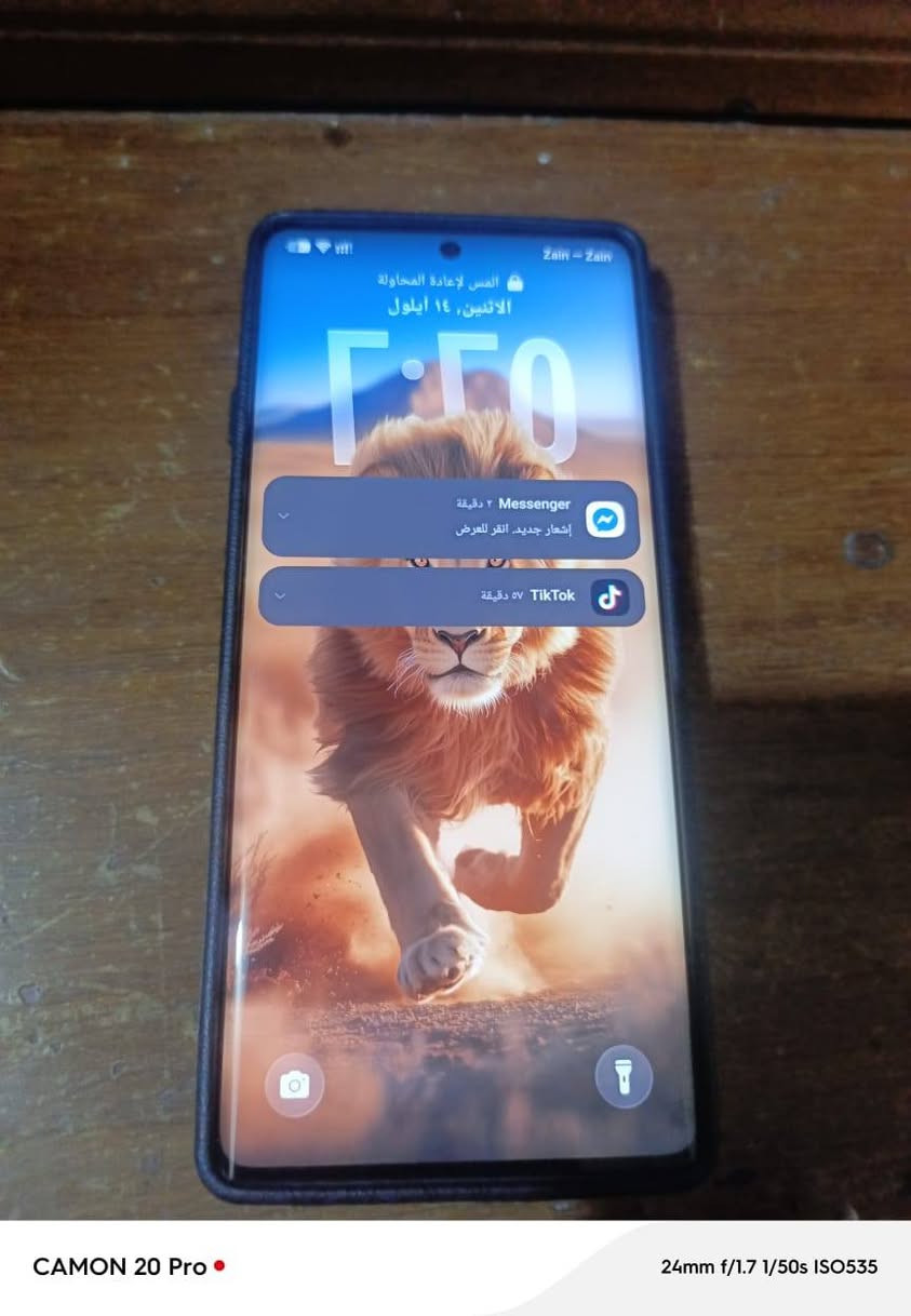 سلام عليكم جهاز تكنو كامون 40 برو 5G ذاكره 256 جهاز يدعم ذكاء الاصطناعي 90 فريم بل بوبجي كامرته تخبل دقته كلش حلوه جهاز بعد باكيت نضيف حيل قبل 20 يوم أخذته من وطني جهاز للبيع فقط تجي وتشوف نضافه سعره 350 قفل
جديد ب 440 مكاني ناصرية قضاء الصلاح  تواصل ***********
سلام عليكم جهاز تكنو كامون 40 برو 5G ذاكره 256 جهاز يدعم ذكاء الاصطناعي 90 فريم بل بوبجي كامرته تخبل دقته كلش حلوه جهاز بعد باكيت نضيف حيل قبل 20 يوم أخذته من وطني جهاز للبيع فقط تجي وتشوف نضافه سعره 350 قفل

نص مكتوب في الصور:
- CAMON 20 Pro 24mm f/1.7 1/50s ISO817
- CAMON 20 Pro │ 24mm f/1.7 1/50s ISO535
- CAMON 20 Pro •
- 24mm f/1.7 1/25s ISO1715
- CAMON 20 Pro • 24mm f/1.7 1/25s ISO909