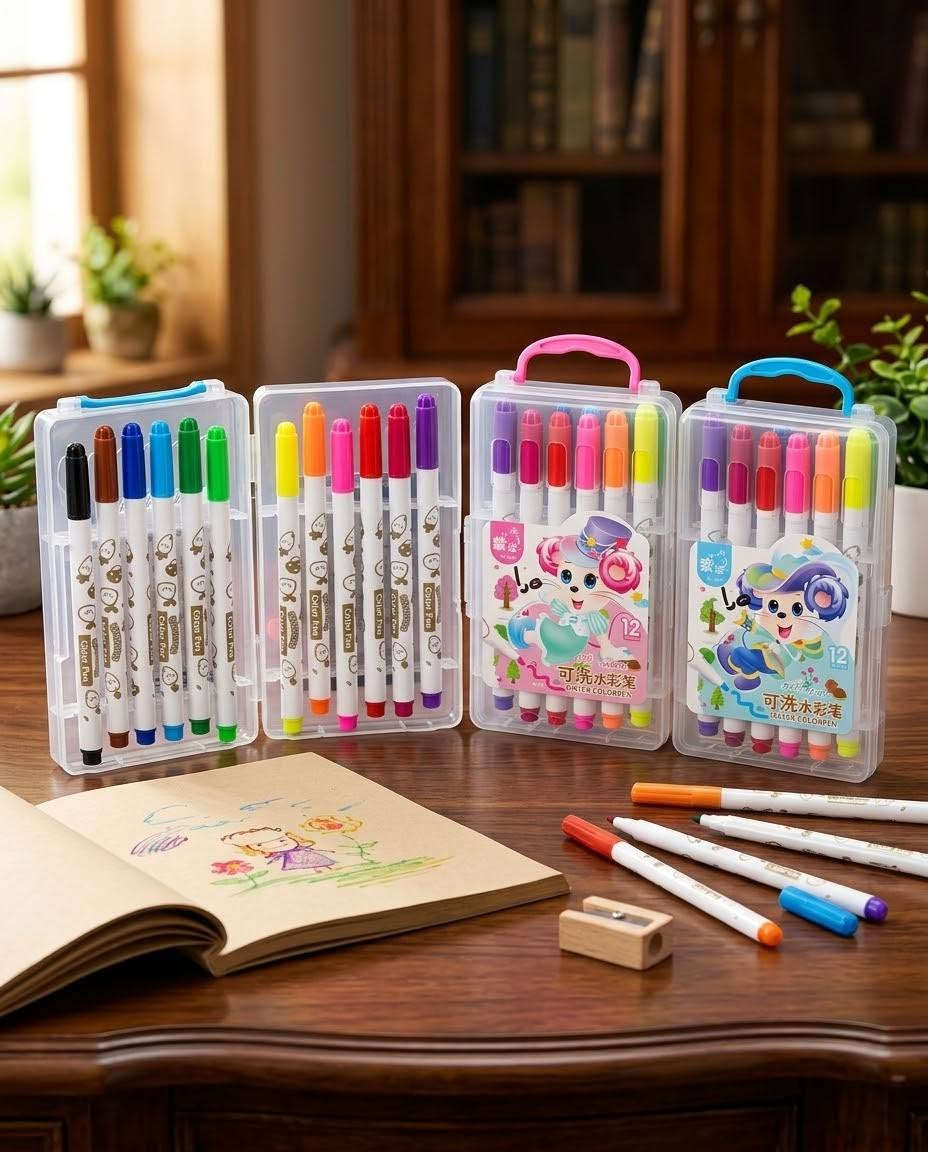 🎨✨ ألوانك… إبداعك! ✨🎨

متوفر الآن في مكتبة الباهر تشكيلة مميزة من أقلام التلوين 🖍️
ألوان زاهية وتشكيلات متنوعة، مناسبة للأطفال والطلاب والرسم والأعمال الفنية 🎨📚

📍 العنوان: عنه – نهاية شارع الحضره – قرب جامع النور

📩 للتواصل: مراسلتنا على الخاص أو على الأرقام:
📞 ***********
📞 ***********

🚚 التوصيل داخل قضاء عنه بـ 1000 دينار فقط
📦 التوصيل لجميع المحافظات بـ 5000 دينار

نص مكتوب في الصور:
- أقلام تلوين بألوان زاهية ألوان مميزة وزاهية جودة عالية وآمنة مناسبة لجميع الاعمار سهلة الإستخدام وتدوم طويلا
- Water Color Pen - Creative Collection