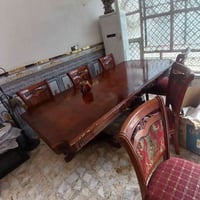 ميز طعام • ٦ كراسي • ٢٫٥م طول