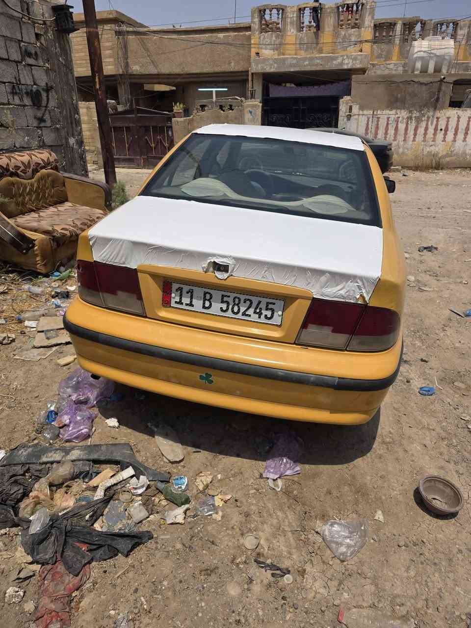 سلام عليكم سمند موديل 20011سيارة خير من لله بسمي السيارة مصفرة هيئة وغرامة تحويل ثاني يوم تبريد ثلج نقصهه مشط ستيرن وبس السيارة مكينة جديدة شادلهه قبل سبوعين 
رقم بغداد سعر 30وبيهه مجال ***********
