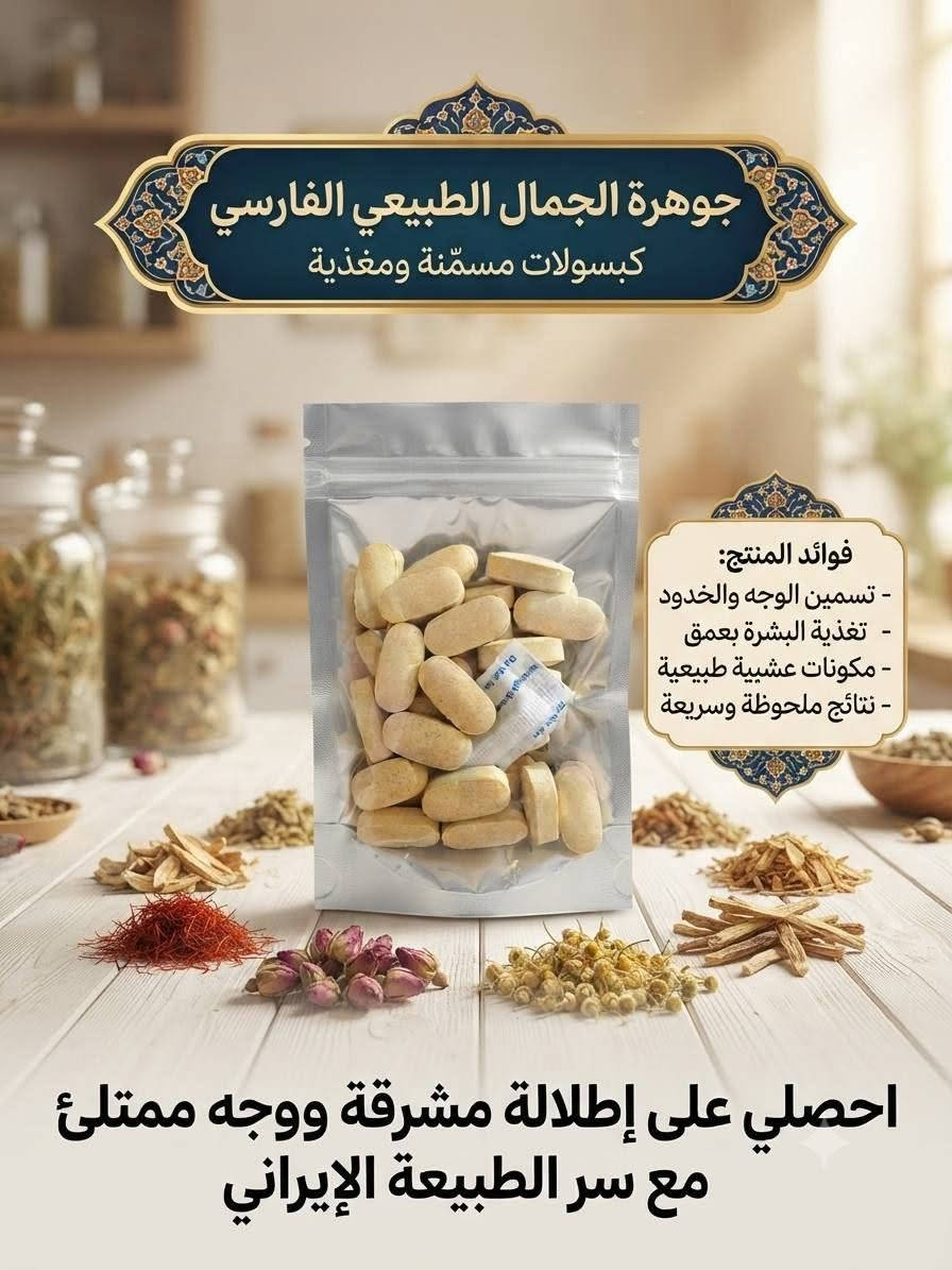 وداعاً للنحافة.. واهلاً بالجمال الطبيعي! ✨
​احصلي على وجه ممتلئ وجذاب مع مسمّن الوجه الإيراني الأصلي.
​🌿 سرّكِ في علبة:
​التركيبة: أعشاب طبيعية 100% وآمنة.
​الفوائد: تسمين طبيعي للخدود، شد البشرة المترهلة، ونضارة فورية.
​النتيجة: وجه منفخ ومشدود خلال أسبوع فقط!
​💫 اختاري الطبيعة.. اختاري الجمال الفارسي
الطلب واتس اب ***********
متوفر خدمة توصيل لكافة محافظات العراق 🚗🚗
