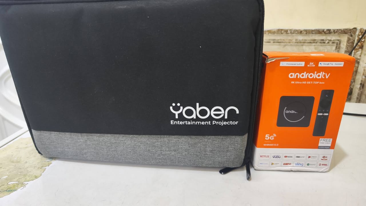 داتاشو YABER V10 • ستارة جلد اصلي ٢×٢٤٦ • Tvbox اندرويد ٨/١٢٨
