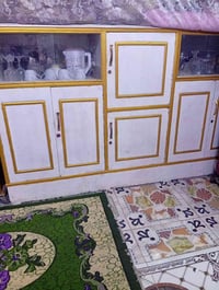 اغراض للبيع بوفية +معرض + مبردة  بوفية طول مترين ونص وارتفاع متر ونص س...