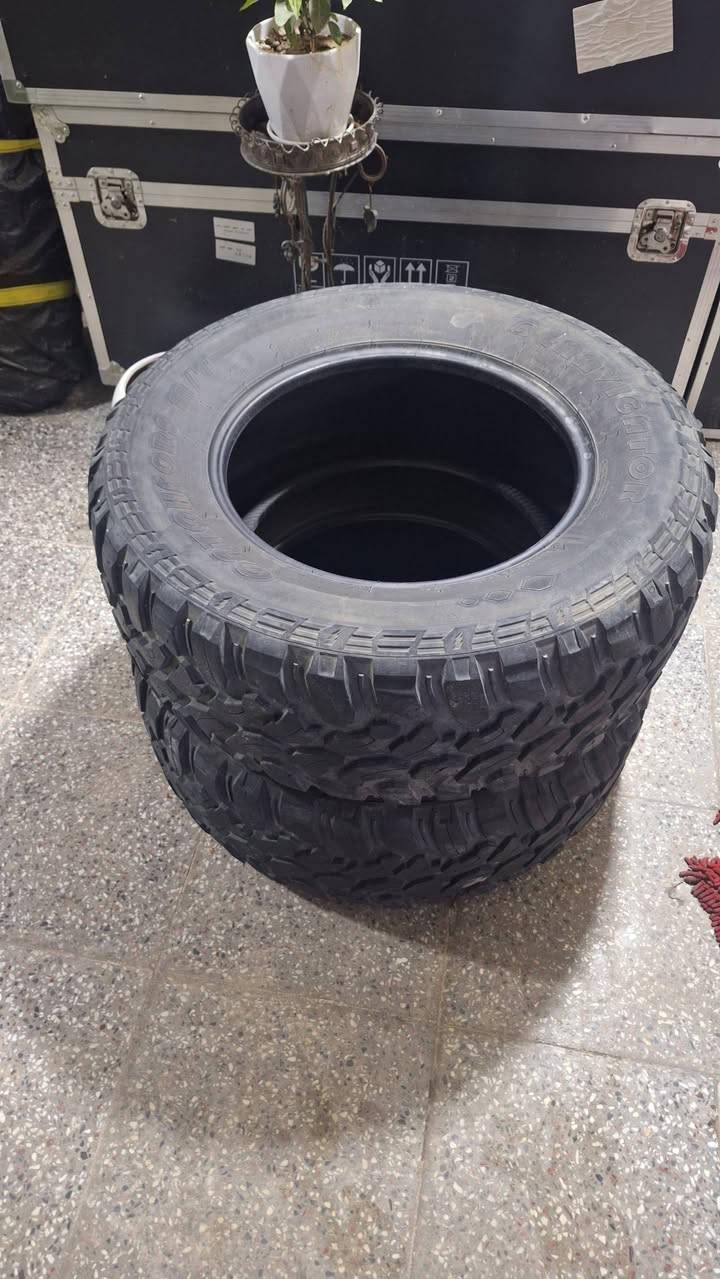 زوج تايرات جبلية نضيفة حجم 305/70R18
السعر 100 الف قفل 
***********
بغداد العامرية
