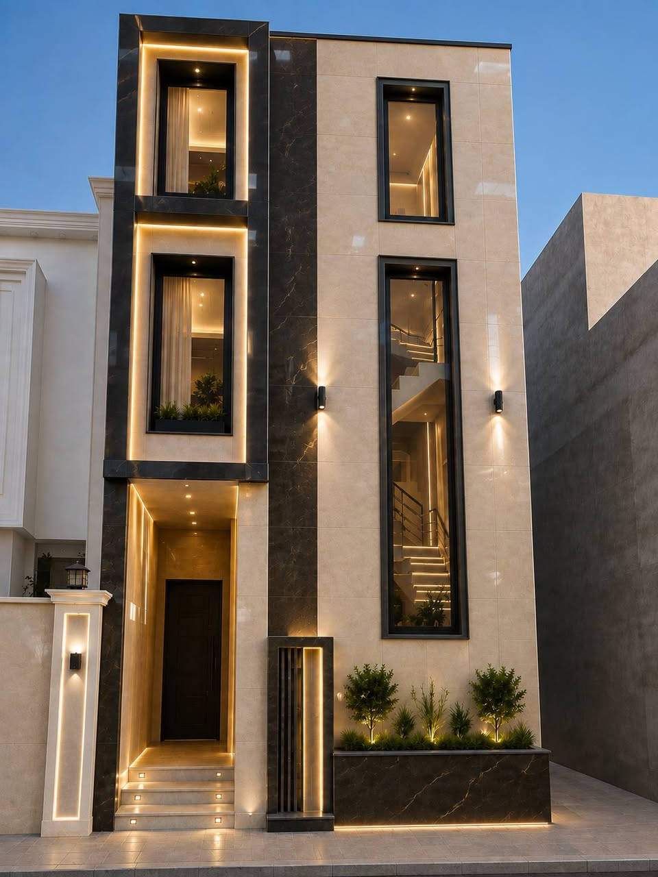 🏡 حوّل حلمك إلى واقع... وشاهد واجهة منزلك بعدة ستايلات معمارية قبل التنفيذ.

في مكتب البلال الهندسي نمنحك فرصة مشاهدة منزلك بأكثر من تصور معماري قبل المباشرة بالتنفيذ، لتختار الواجهة التي تعكس ذوقك وتناسب احتياجاتك بكل ثقة.

في هذا المشروع بدأنا من واجهة منفذة باللبخ فقط، ثم قدمنا عدة تصاميم بستايلات مختلفة، مع الحفاظ الكامل على الهيكل الإنشائي للمبنى، لنوضح كيف يمكن للمواد والألوان والتفاصيل المعمارية أن تصنع فرقًا كبيرًا في المظهر النهائي.

مكتب البلال الهندسي
📐 تصميم معماري • تصميم واجهات • تصميم داخلي • إشراف وتنفيذ

📞 ***********
📍 ديالى – بعقوبة – فلكة العنافصة
