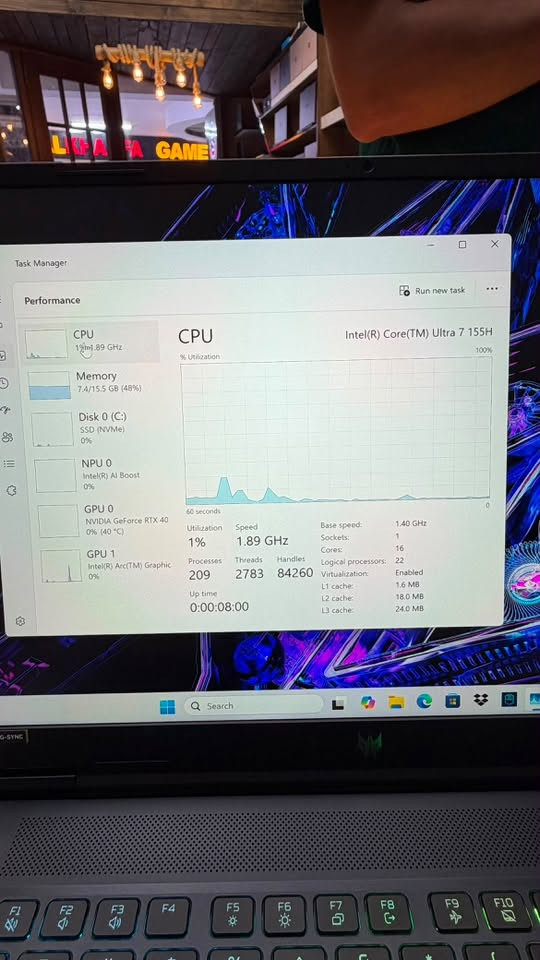 السلام عليكم 
لابتوب acer للبيع
جهاز فقط كارتون مفتوح غير مستعمل تفاصيل موجود بالصورة
سعر 1,600,000
***********
