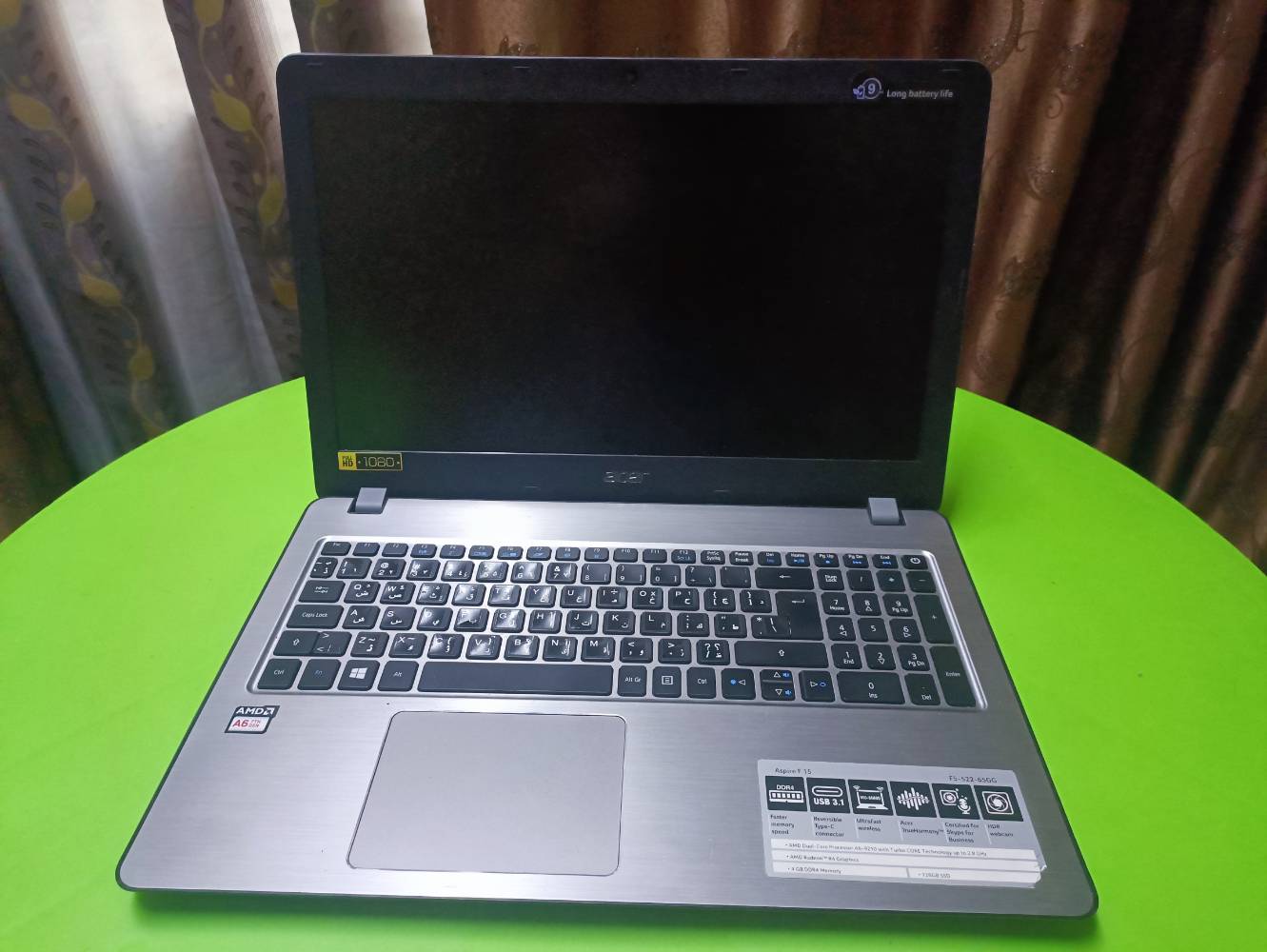 Acer Aspire F5-522 • رام ٨ جيجا • بطارية ١٠-٢٠ دقيقة