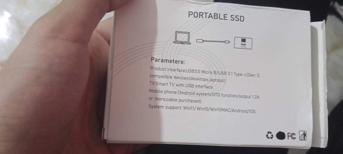 بسم الله  
portable ssd 2t
 مساحه حقيقه اعلى سعر ابيع 
***********
