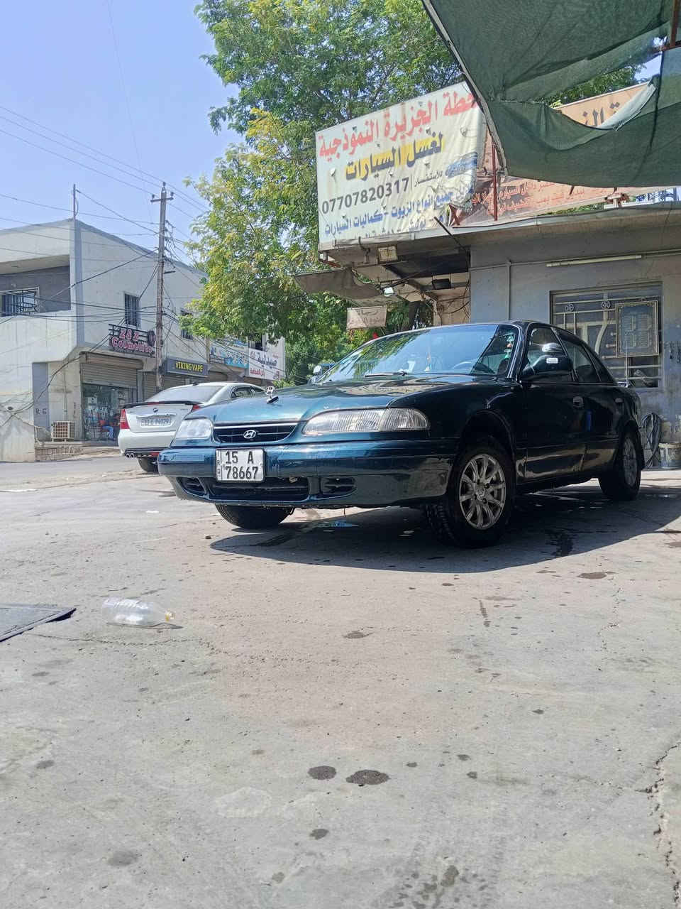 سلام عليكم سونتا 2 موديل 94 للبيع رقم انكليزي انبار بسمي هزه جديدة مكينه خير من الله نقص تبريد كهربائية شغال مكان بغداد السعر 37 وبيها مجال قليل رقم الهاتف ***********
