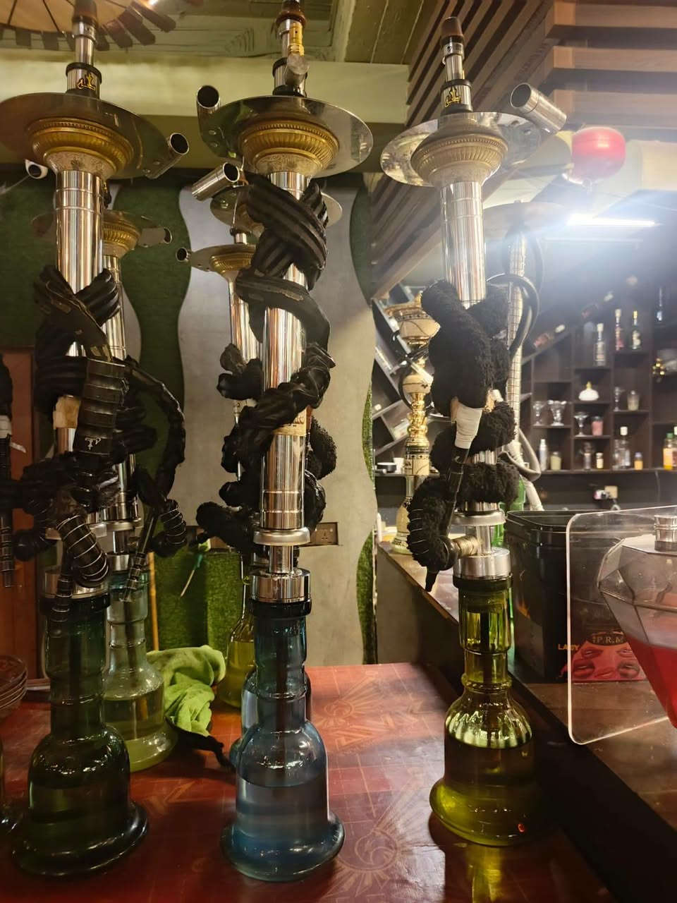 لبيع نراكيل طه استيل العدد 13 قطعه شرط طعم دوخان فوال نضافه سعر قطعه 85 بيه مجال قليل رقمي *********** ابيع شلع اخوان مو شراي لايعلق نراكيل انضاف كامل غراضهن مكان كركوك
